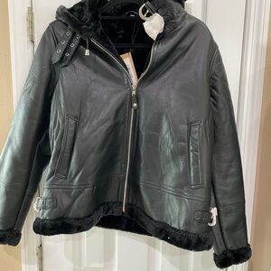 Women's Black Leather Jacket